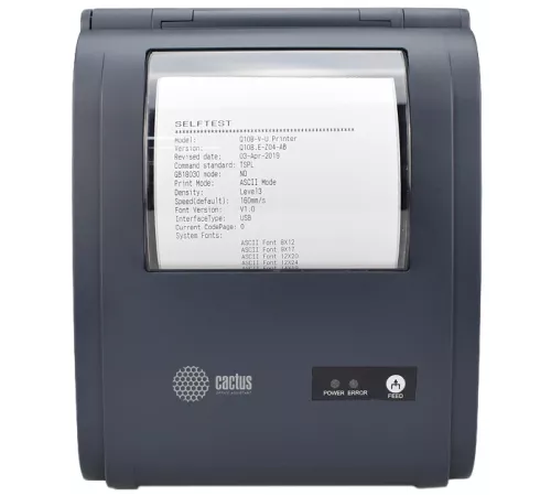 Термопринтер Cactus CS-TP-D440U 203dpi 160мм/с/USB для печ.этик. черный