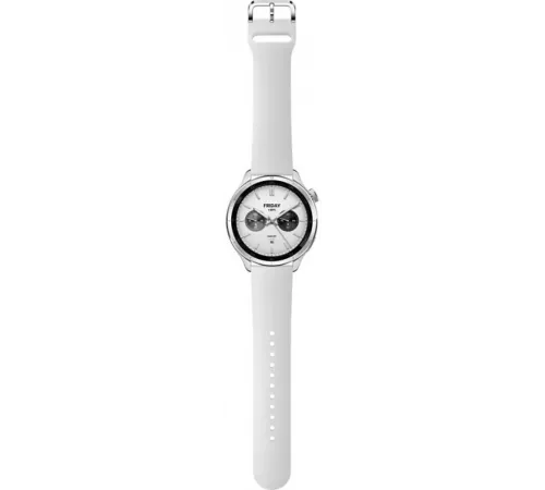Смарт-часы Xiaomi Watch S4 47мм 1.43" AMOLED корп.серебристый рем.серый (BHR9197GL)