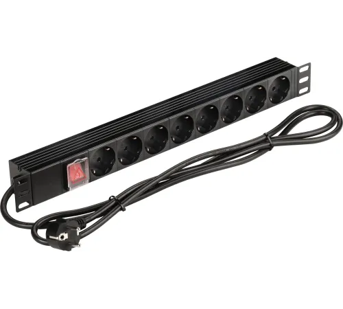 Блок распределения питания Lanmaster NM-PD16A-8XSH+S-2.0 гор.размещ. 8xSchuko базовые 16A Schuko 2м Блок распределения питания Lanmaster NM-PD16A-8XSH+S-2.0 гор.размещ. 8xSchuko базовые 16A Schuko 2м