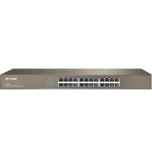 IP-COM F1024 Коммутатор неуправляемый, 24 порта, 24x100 Мбит/с, установка в стойку, металлический корпус
