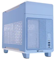 Корпус Thermaltake TR100 Hydrangea голубой без БП miniITX 8x140mm 2x200mm 2xUSB3.0 1xUSB3.1 audio bott PSU