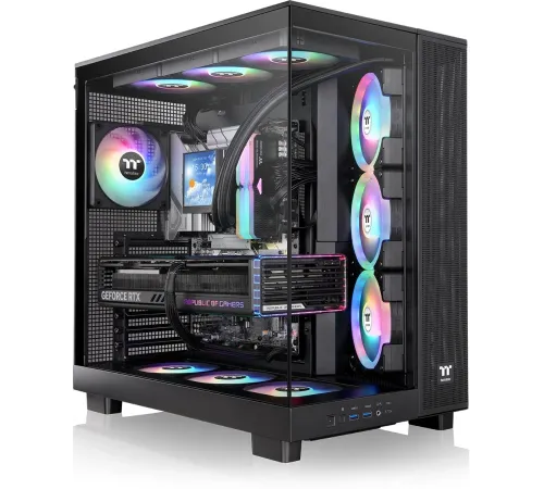 Корпус Thermaltake View 380 XL TG ARGB черный без БП E-ATX 2x120mm 2xUSB3.0 audio bott PSU