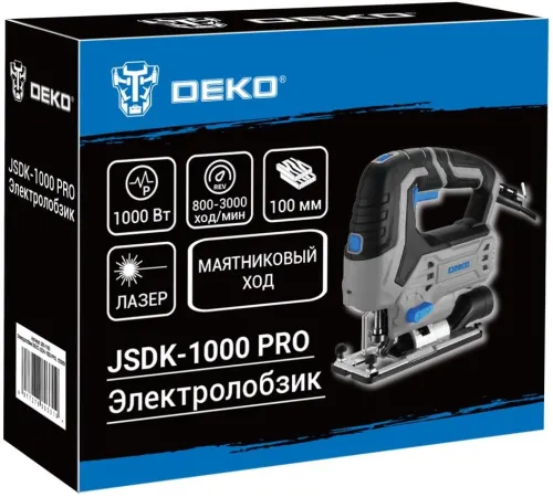 Лобзик Deko JSDK-1000 Pro 1000Вт 3000ходов/мин от электросети