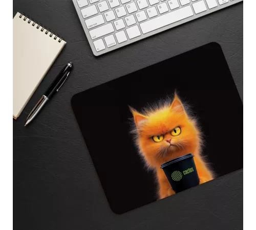 Коврик для мыши Cactus Red Cat 220x180x2мм (CS-MP-P11XS)