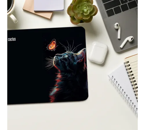 Коврик для мыши Cactus Night Cat 220x180x2мм (CS-MP-P12XS) Коврик для мыши Cactus Night Cat 220x180x2мм (CS-MP-P12XS)