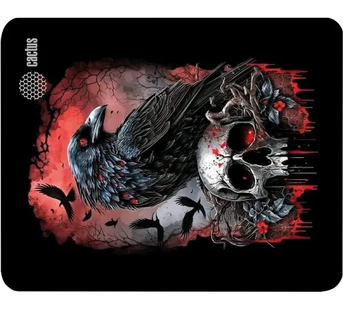 Коврик для мыши Cactus Raven 250x200x2мм (CS-MP-D14S) Коврик для мыши Cactus Raven 250x200x2мм (CS-MP-D14S)