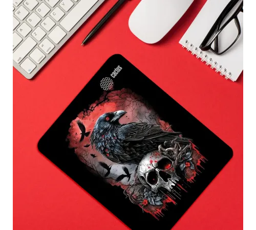 Коврик для мыши Cactus Raven 250x200x2мм (CS-MP-D14S) Коврик для мыши Cactus Raven 250x200x2мм (CS-MP-D14S)