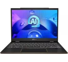 Ноутбук MSI Summit E13 AI Evo A1MTG-001US Core Ultra 7 155H 16Gb SSD1Tb Intel Arc 13.3" IPS Touch FHD+ (1920x1200) Windows 11 Home Multi Language black WiFi BT Cam (9S7-13P411-001)