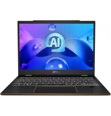 Ноутбук MSI Summit E13 AI Evo A1MTG-001US Core Ultra 7 155H 16Gb SSD1Tb Intel Arc 13.3" IPS Touch FHD+ (1920x1200) Windows 11 Home Multi Language black WiFi BT Cam (9S7-13P411-001)