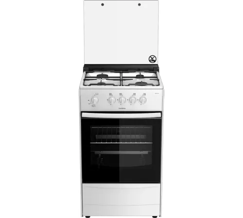Плита Газовая Darina 1В GM 441 002 W белый (металлическая крышка) реш.сталь