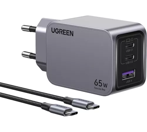 Сетевое зарядное устройство Ugreen X755 Space Gray (25871)