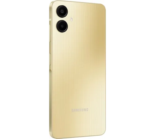 Смартфон Samsung SM-A065F Galaxy A06 64Gb 4Gb золотистый моноблок 3G 4G 2Sim 6.7" 720x1600 Android 14 50Mpix 802.11 a/b/g/n/ac GPS GSM900/1800 GSM1900 TouchSc microSD max1024Gb