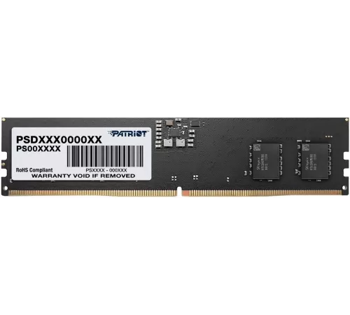 Память DDR5 16GB 6400MHz Patriot PSD516G64081C Signature RTL PC5-51200 CL52 DIMM 288-pin 1.1В single rank Ret