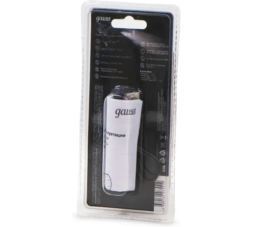 Фонарь ручной Gauss GFL207 черный 3Вт встроенный аккумулятор (GF207) Фонарь ручной Gauss GFL207 черный 3Вт встроенный аккумулятор (GF207)