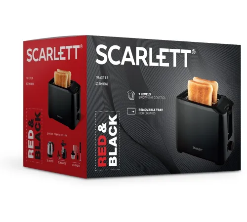 Тостер Scarlett SC-TM11066 700Вт черный Тостер Scarlett SC-TM11066 700Вт черный