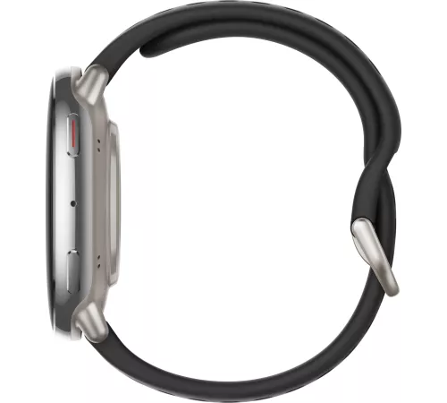 Смарт-часы Amazfit Active 2R A2437 43.9мм 1.32" AMOLED корп.серебристый рем.черный разм.брасл.:135-195мм (6970100377712)
