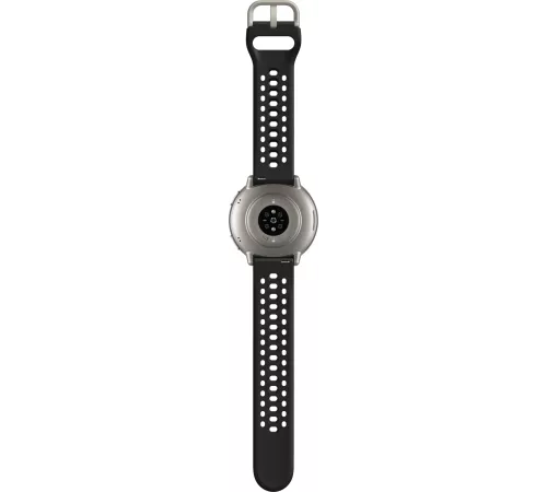 Смарт-часы Amazfit Active 2R A2437 43.9мм 1.32" AMOLED корп.серебристый рем.черный разм.брасл.:135-195мм (6970100377712)