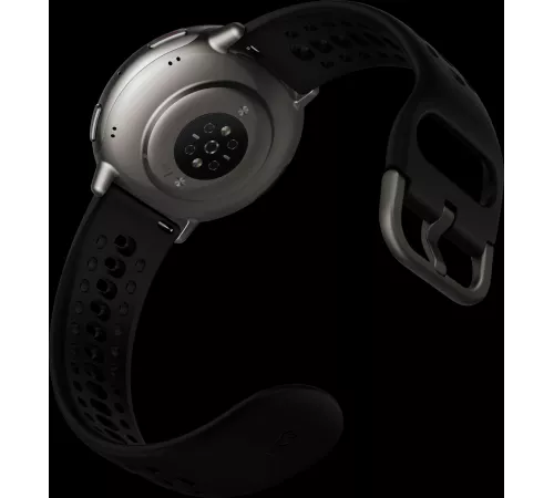 Смарт-часы Amazfit Active 2R A2437 43.9мм 1.32" AMOLED корп.серебристый рем.черный разм.брасл.:135-195мм (6970100377712)
