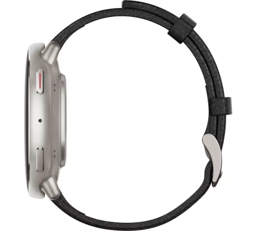 Смарт-часы Amazfit Active 2R A2437 Premium 43.9мм 1.32" AMOLED корп.серебристый рем.черный разм.брасл.:150-210мм (1746931)
