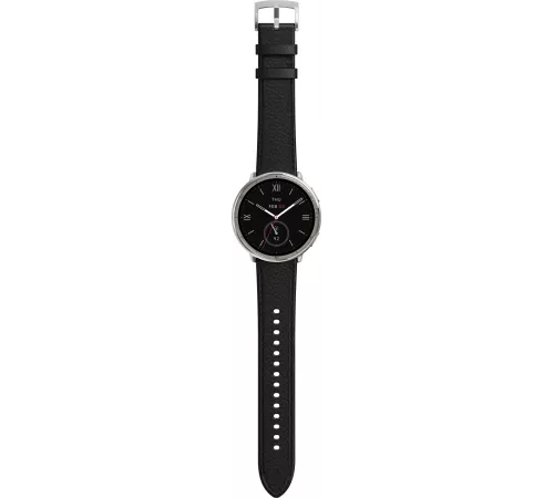 Смарт-часы Amazfit Active 2R A2437 Premium 43.9мм 1.32" AMOLED корп.серебристый рем.черный разм.брасл.:150-210мм (1746931)