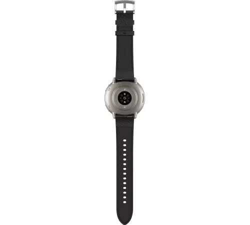 Смарт-часы Amazfit Active 2R A2437 Premium 43.9мм 1.32" AMOLED корп.серебристый рем.черный разм.брасл.:150-210мм (1746931)