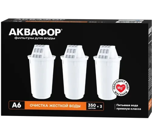 Картридж Аквафор А6 (упак. 3шт) для кувшинов (упак.:3шт) Картридж Аквафор А6 (упак. 3шт) для кувшинов (упак.:3шт)