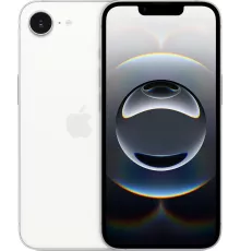 Смартфон Apple A3409 iPhone 16e 128Gb белый моноблок 3G 4G 1Sim 6.1" 1170x2532 iOS 18 48Mpix 802.11 a/b/g/n/ac/ax NFC GPS Protect