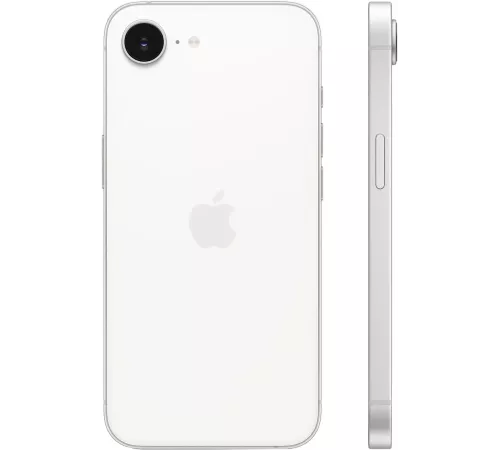 Смартфон Apple A3409 iPhone 16e 128Gb белый моноблок 3G 4G 1Sim 6.1" 1170x2532 iOS 18 48Mpix 802.11 a/b/g/n/ac/ax NFC GPS Protect