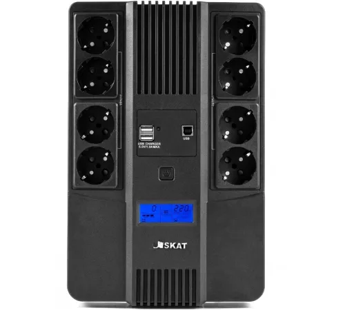 Источник бесперебойного питания Бастион SKAT-UPS 800-AID-IN-1x9-8 480Вт 800ВА черный Источник бесперебойного питания Бастион SKAT-UPS 800-AID-IN-1x9-8 480Вт 800ВА черный