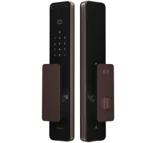Умный замок Aqara ML-D01D врезной разбл.отпеч.паль./код/пар/NFC/прил/мех.кл 5000mAh бронзовый/черный