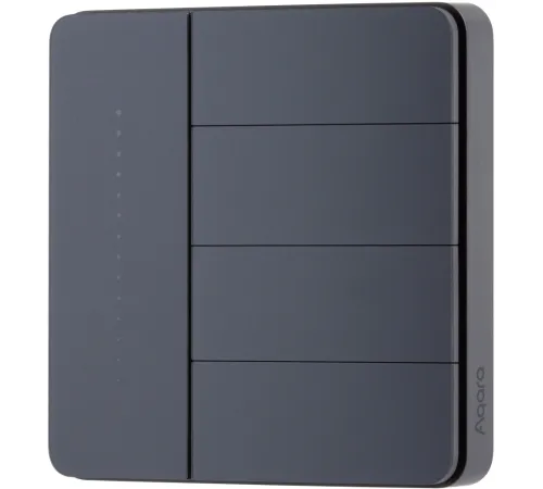 Умный выключатель Aqara Z1 Pro ZNQBKG45LM четырехклавишный графитовый (ZNQBKG45LM_GR)