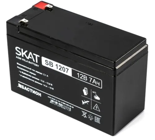 Батарея для ИБП Бастион SKAT SB 1207 12В 7Ач Батарея для ИБП Бастион SKAT SB 1207 12В 7Ач