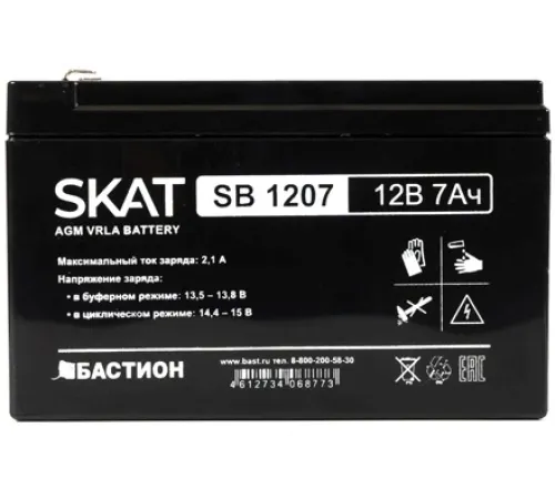 Батарея для ИБП Бастион SKAT SB 1207 12В 7Ач Батарея для ИБП Бастион SKAT SB 1207 12В 7Ач