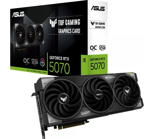 Видеокарта ASUS TUF-RTX5070-O12G-GAMING//RTX5070,HDMI*2,DP*3,12G,D7; 90YV0LZ0-M0NA00 Видеокарта ASUS TUF-RTX5070-O12G-GAMING//RTX5070,HDMI*2,DP*3,12G,D7; 90YV0LZ0-M0NA00
