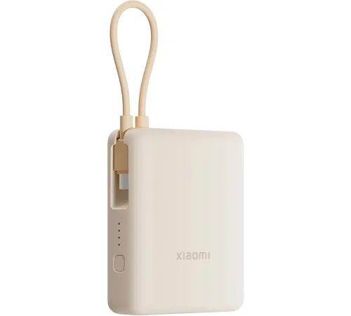 Внешний аккумулятор Xiaomi 33W Power Bank 10000mAh (Integrated Cable) Tan Внешний аккумулятор Xiaomi 33W Power Bank 10000mAh (Integrated Cable) Tan