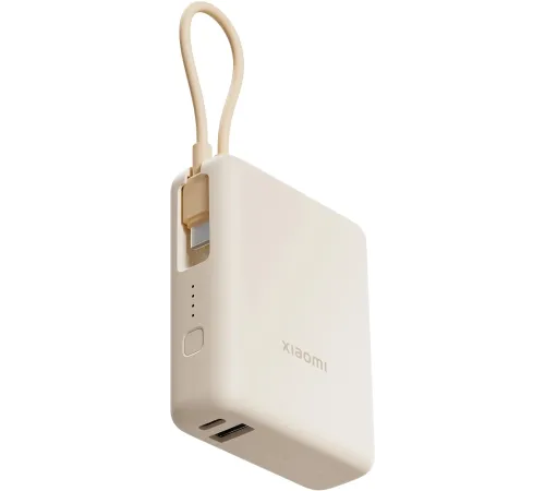Внешний аккумулятор Xiaomi 33W Power Bank 10000mAh (Integrated Cable) Tan Внешний аккумулятор Xiaomi 33W Power Bank 10000mAh (Integrated Cable) Tan