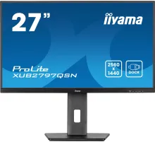 Монитор Iiyama 27" ProLite XUB2797QSN-B2 черный IPS LED 16:9 HDMI M/M матовая HAS Piv 1300:1 300cd 178гр/178гр 2560x1440 100Hz DP Quad HD 2K (1440p) USB 6.1кг