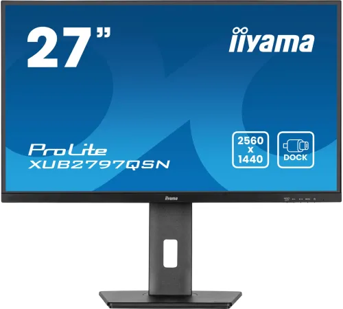 Монитор Iiyama 27" ProLite XUB2797QSN-B2 черный IPS LED 16:9 HDMI M/M матовая HAS Piv 1300:1 300cd 178гр/178гр 2560x1440 100Hz DP Quad HD 2K (1440p) USB 6.1кг