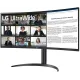 Монитор LG 34" UltraWide 34WR55QK-B черный VA LED 5ms 21:9 HDMI матовая HAS 300cd 178гр/178гр 3440x1440 100Hz DP Ultra WQHD USB 6.9кг