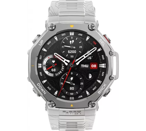 Смарт-часы Amazfit T-Rex 3 A2323 48.5мм 1.5" AMOLED корп.серый рем.серый разм.брасл.:145-210мм (1746881)