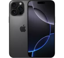 Смартфон Apple A3296 iPhone 16 Pro Max 256Gb черный титан моноблок 3G 4G 6.9" 1320x2868 iOS 18 48Mpix 802.11 a/b/g/n/ac/ax/be NFC GPS Protect