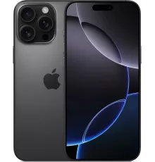 Смартфон Apple A3296 iPhone 16 Pro Max 256Gb черный титан моноблок 3G 4G 6.9" 1320x2868 iOS 18 48Mpix 802.11 a/b/g/n/ac/ax/be NFC GPS Protect
