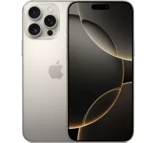 Смартфон Apple A3296 iPhone 16 Pro Max 256Gb титан моноблок 3G 4G 2Sim 6.9" 1320x2868 iOS 18 48Mpix 802.11 a/b/g/n/ac/ax/be NFC GPS Protect
