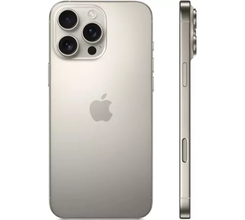 Смартфон Apple A3296 iPhone 16 Pro Max 256Gb титан моноблок 3G 4G 2Sim 6.9" 1320x2868 iOS 18 48Mpix 802.11 a/b/g/n/ac/ax/be NFC GPS Protect