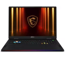 Ноутбук MSI Raider 18 HX AI A2XWIG-204RU Core Ultra 9 275HX 32Gb SSD4Tb NVIDIA GeForce RTX5080 16Gb 18" IPS UHD+ (3840x2400) Windows 11 black WiFi BT Cam (9S7-182462-204)