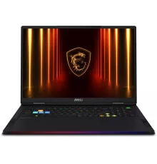 Ноутбук MSI Raider 18 HX AI A2XWIG-204RU Core Ultra 9 275HX 32Gb SSD4Tb NVIDIA GeForce RTX5080 16Gb 18" IPS UHD+ (3840x2400) Windows 11 black WiFi BT Cam (9S7-182462-204)