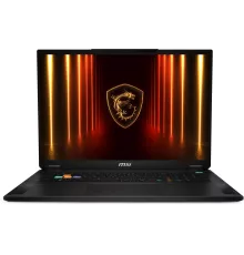 Ноутбук MSI Stealth 18 HX AI A2XWIG-051RU Core Ultra 9 275HX 64Gb SSD2Tb NVIDIA GeForce RTX5080 16Gb 18" IPS UHD+ (3840x2400) Windows 11 black WiFi BT Cam (9S7-183341-051)