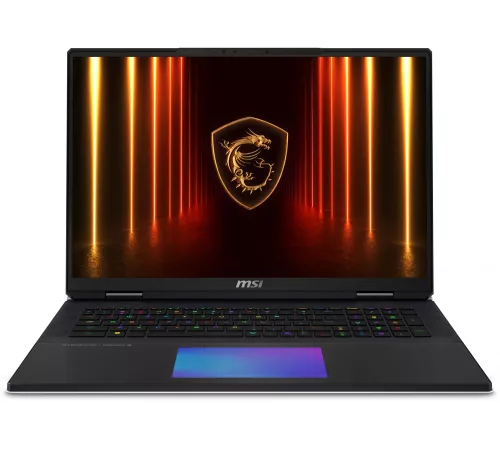 Ноутбук MSI Titan 18 HX AI A2XWJG-206RU Core Ultra 9 275HX 64Gb SSD4Tb NVIDIA GeForce RTX5090 24Gb 18" IPS UHD+ (3840x2400) Windows 11 black WiFi BT Cam (9S7-182421-206)