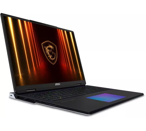 Ноутбук MSI Titan 18 HX AI A2XWJG-206RU Core Ultra 9 275HX 64Gb SSD4Tb NVIDIA GeForce RTX5090 24Gb 18" IPS UHD+ (3840x2400) Windows 11 black WiFi BT Cam (9S7-182421-206)