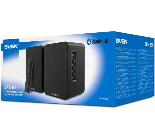 Колонки Sven АС SPS-830 2.0 черный 60Вт BT